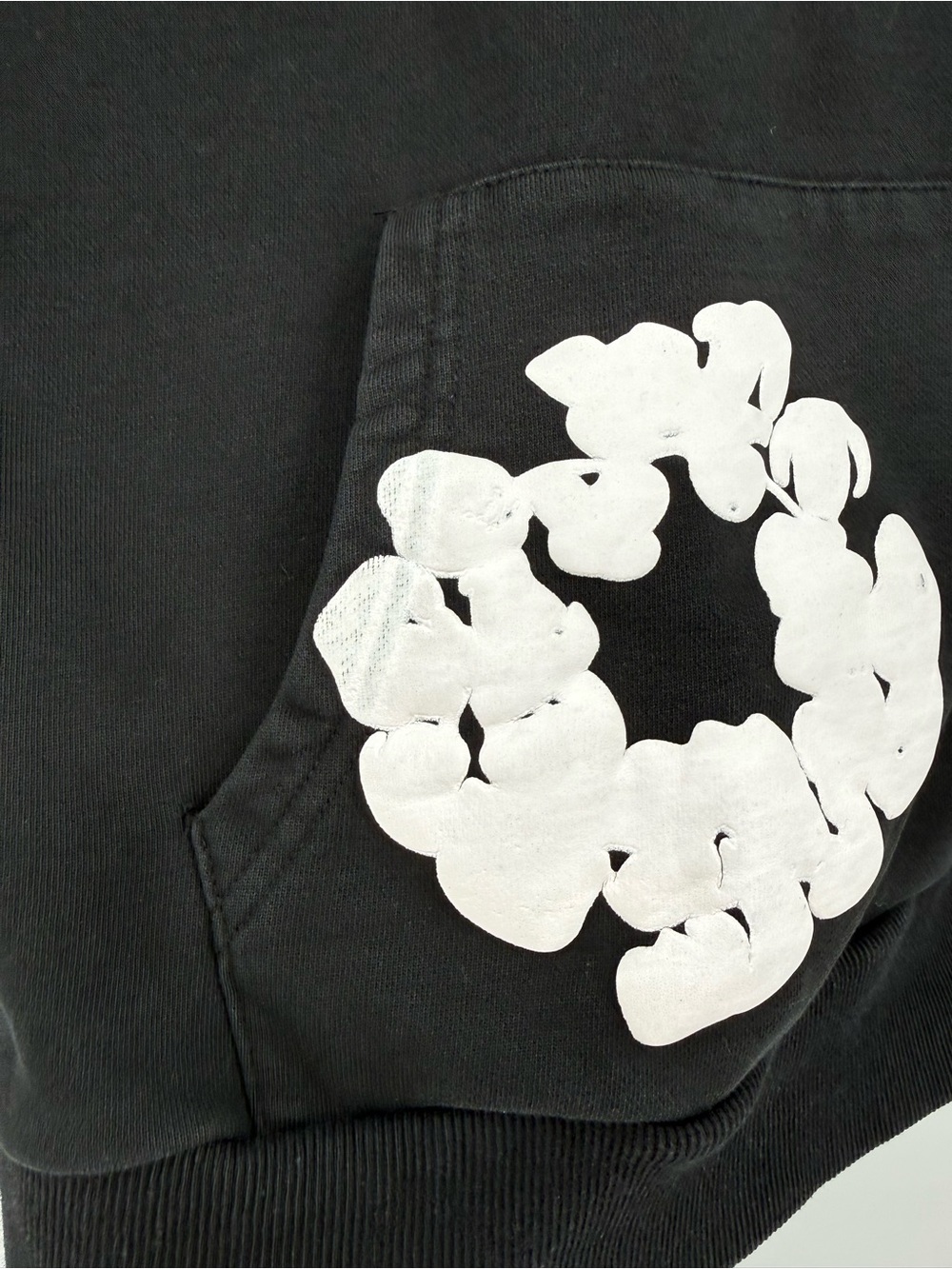 Denim Tears Cotton Wreath Hoodie Black Size M - Picture 10 of 12